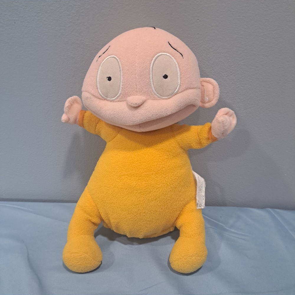 VTG 2001 Nickelodeon Rugrats Dil Pickles Plush Stuffed Toy Yellow 90s Cartoon